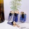 Crystal Jewelry Necklace With Natural Blue Quartz Pendant For Accessories And Style