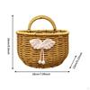 Hanging Storage Basket Imitation Rattan Portable Ornament Practical Container