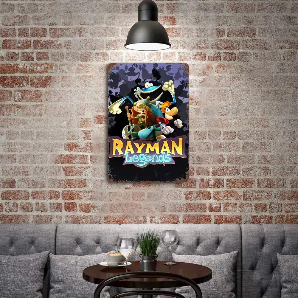 Rayman Legends Definitive Edition Poster Vintage Tin Sign Metal Sign Decorative Plaque for Pub Bar Man Cave Club Wall Decoration