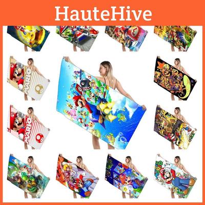 Children's Mario Beach Towel Super Soft And Absorbent!