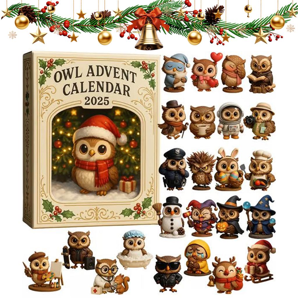 Calendario de Cuenta Atrás de Navidad de 24 Días Adornos Acrílicos Planos 2D Calendario de Adviento de Navidad Calendario de Cuenta Atrás de Navidad Regalos de Navidad