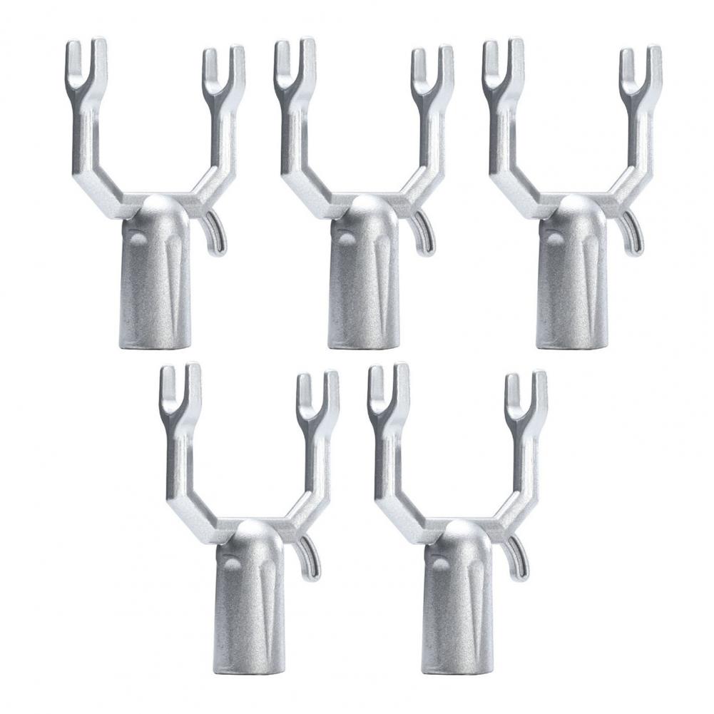 Clothes Hook Pole Forks Heavy Duty Aluminum Alloy Clothes Hook Pole Fork Set Universal Clothing Hanger Reacher Accessories