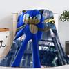 Entzückende Sonic Igel Plüsch Fleece Decke Für Kinder Perfekt Für Winterlichen Komfort