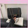 Stylish Chain One-shoulder Bag For Women 2023 Autumn Winter New Korean Style Crossbody Bag Urban Minimalist Pu Material