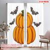 2pcs,2D Plane Printing Curtains Roller Blinds Halloween Pumpkin (8) 100% Polyester (without Rod) Decorations Inside Ldeal for