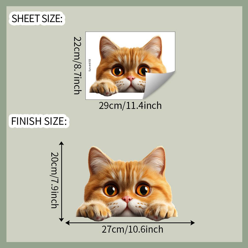

Мультяшные милые котята Наклейки для ванной, туалета и унитаза для украшения fun-m419