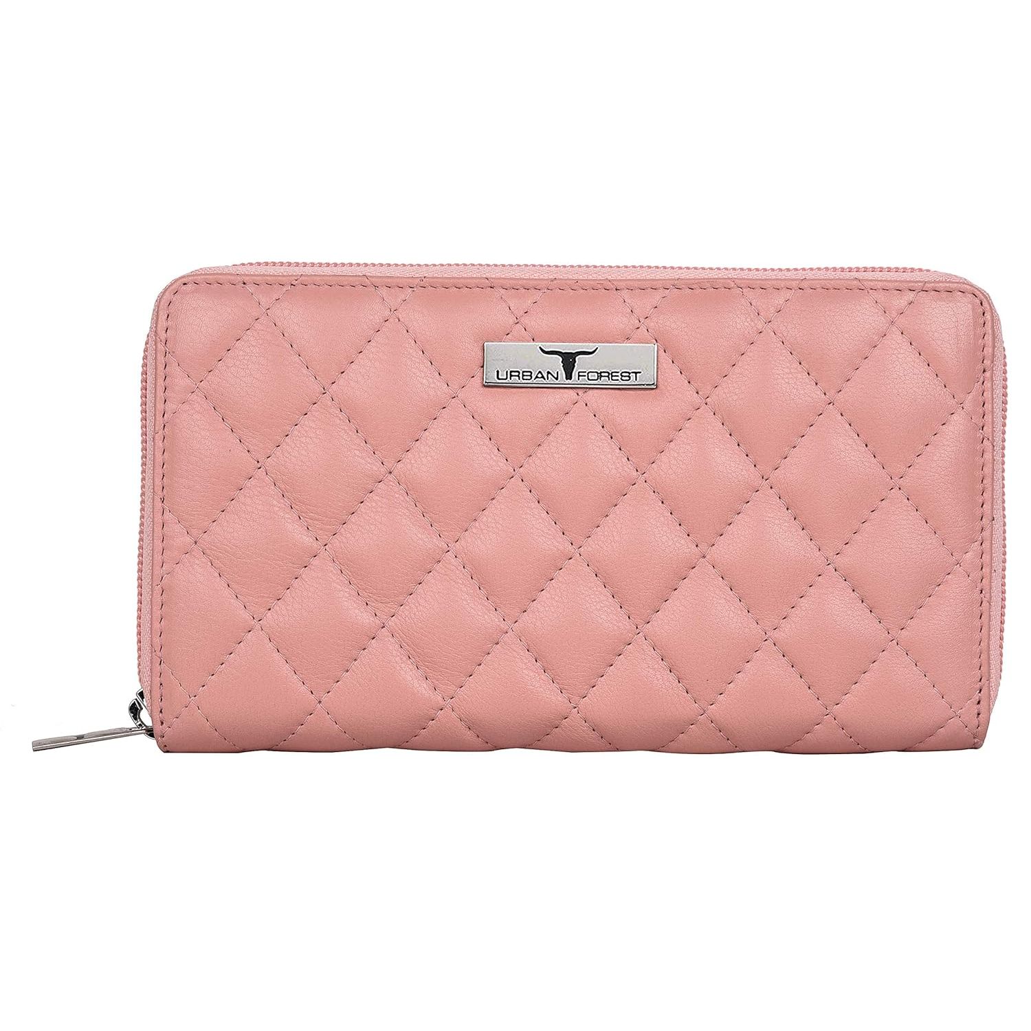 Кошелекклатч Grace из стеганой кожи розового цвета для женщин 4180₽