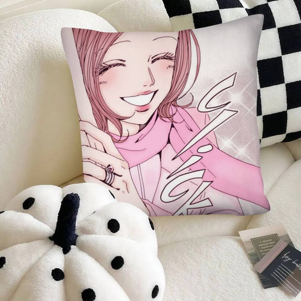 Komatsu Nana Japanese Anime NANA Pillow Case Square Pillow Bedroom Sofa Leisure Comfort Cushion Car Home Decoration