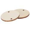 100pcs Wood Handmade DIY Unfinished Blank Wood Chips Round With Hole Wooden Pendants 3.5cm Round Wood Pieces Craft Decoration