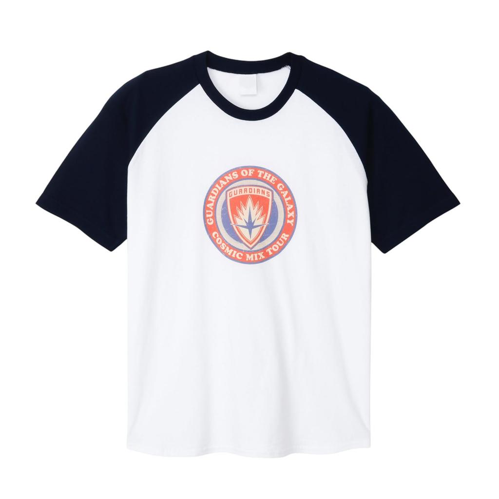 Small Planet Marvel Guardians of the Galaxy Mark Short Sleeve T-Shirt, Size M, White X Navy