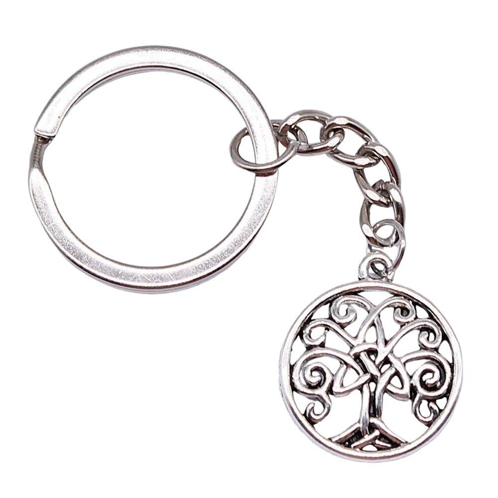 Tree Of Life Klíčenky Ozdoby Předměty Výroba šperků Velikost prstenu 28 mm