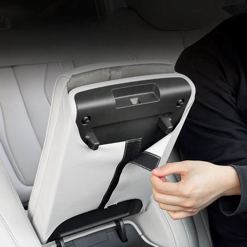 For XPENG P7+ P7 Plus Special Central Armrest Case Protective Cover Napa Leather Boost Pad Interior Decorative Supplies