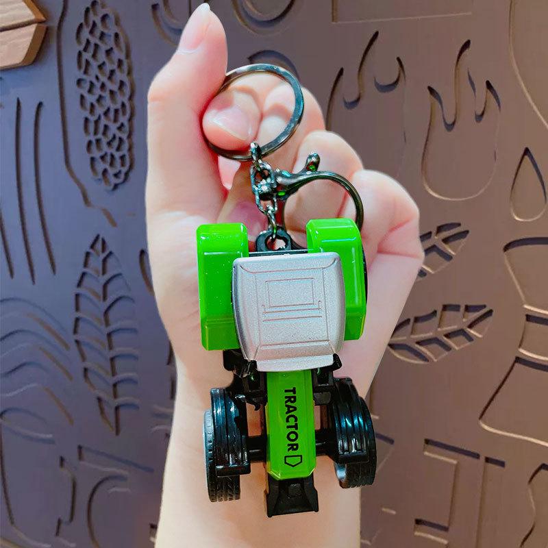 

Creative Cartoon Mini Alloy Agricultural Car Keychain Doll Pendant Bag Pendant Small Gift Exquisite Keychain