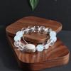 Bracelet Natural White Crystal Aquamarine Fashion Crystal Bracelet Egg Shaped Inlaid Chain Original