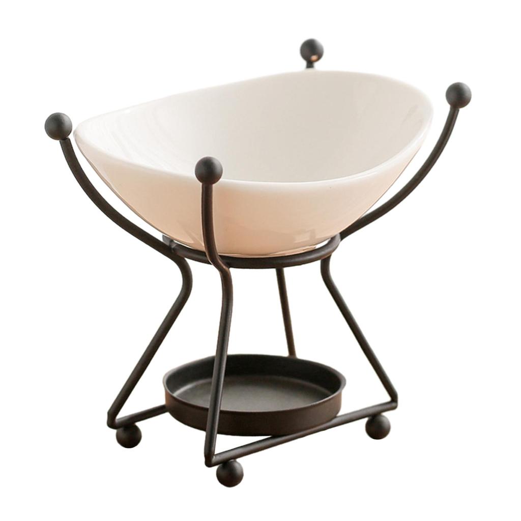 Scented Wax Melt Burner Candle Holder Iron Frame Oil Burner Aroma Oil Warmer for Kitchen Meditation Desktop Bathroom Yoga Spa