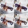 Unisex Frameless Curved Sunglasses With Uv400 Protection For Travel And Outdoor Activities