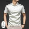 Herren 91,7% Maulbeerseide Polo-T-Shirt