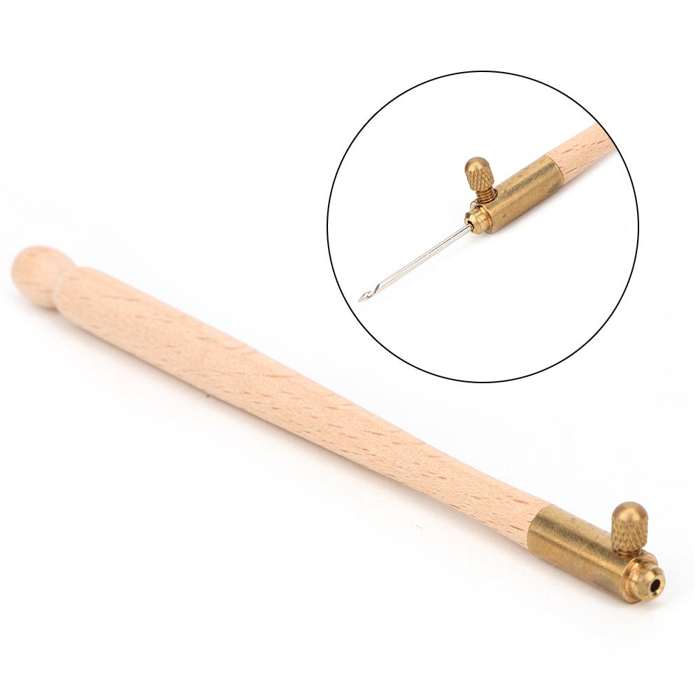 Crochet Hook with 3 Needles Embroidery Needle Set Knitting Beaded Embroidery Tool