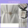Stylish Elastic Waist Chain For Women With Versatile Pearl And Rhinestone Accents