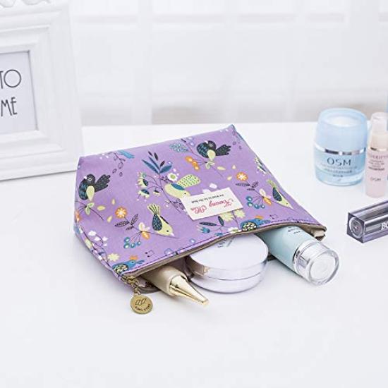 Makeup Small Set of Makeup Cosmetic Large Storage Travel Happy RURU Women's Pouch, Cute, Popular, Organizer, 3, Pouch, Pouch, Capacity, Waterproof,