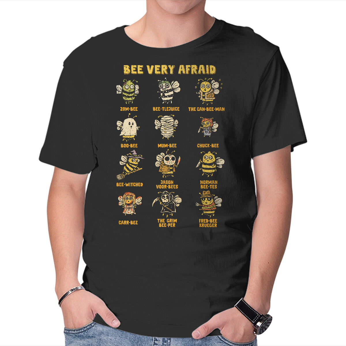 Unisex Crew Neck T-Shirt Killer Bees Graphic Short Sleeve Casual Tee XXXL