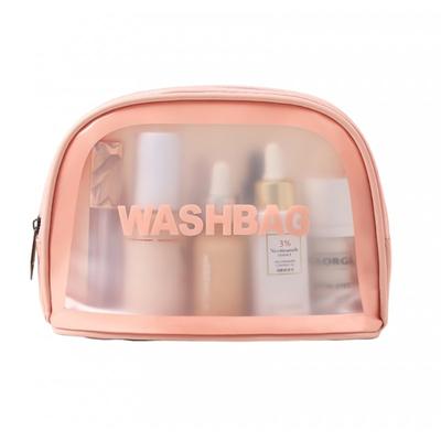 Kosmetyczka Rozkładana Washbag Kuferek Różowy Organizer Podróżny Damski R