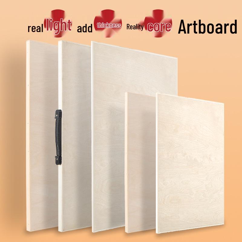 

Ultra-thin 4K Basswood Art Drawing Board, Portable 8K Hollow Wooden Sketch Pad for Beginners