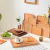 1 Stück Holztablett Rechteckig Geschirr Besteck Aufbewahrung Obst Lebensmittelteller