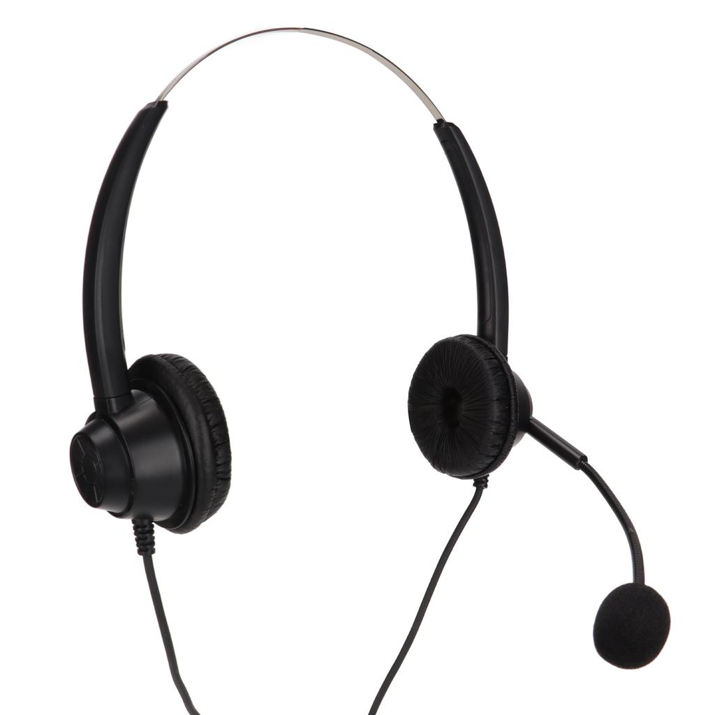 H360D‑3.5‑U901 Binaurales Business-Headset 3,5-mm-USB-Office-Headset Unterstützt Lautstärkeregelung des Lautsprechers Mikrofon und Lautstärkemute