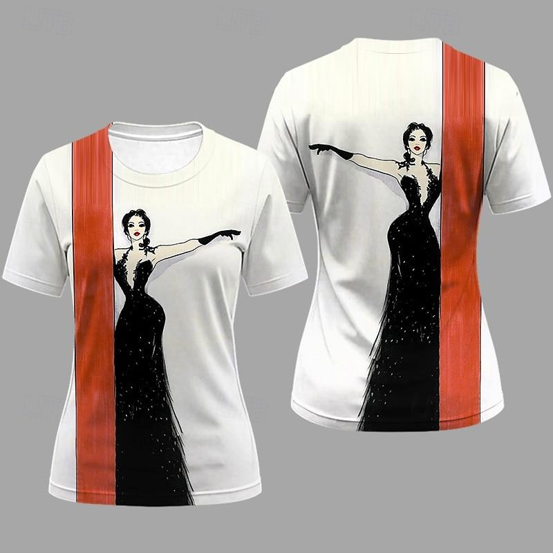 

Футболка Ретро Постер Ретро Девушка Графика Для Женской Маскарадной 3D-принт Вечеринка Отпуск XS