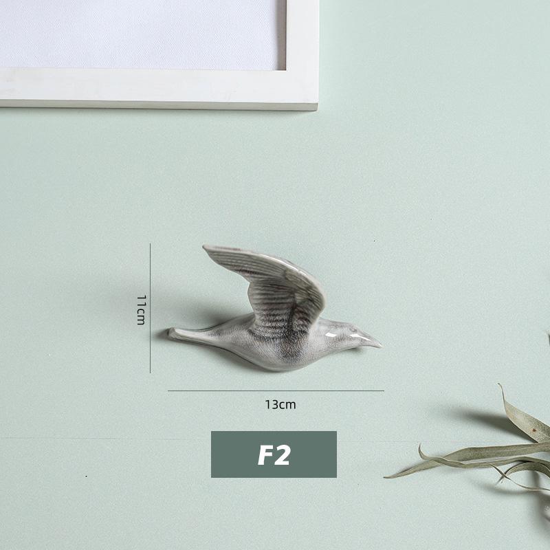 3D keramičtí ptáci závěsný přívěsek na stěnu domácí ozdoby dekorace pozadí TV řemesla závěsná dekorace obývacího pokoje ruční práce