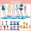 Anime Figure Life In A Different World From Zero Pvc Model Maid Subaru Natsuki 6pcs Set