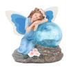 Solar Garden Fairy Statue Housewarming Ornament Unique Present Solar Garden Statue Outdoor Decor for