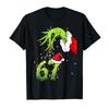 Funny Six Seven 6 7 Meme 67 Xmas Hand Christmas Costume T-shirt For Men Women 100% Cotton T Shirts Short Sleeve Tops 1030-1