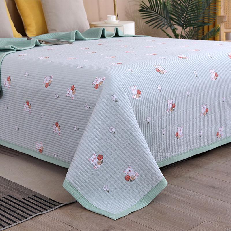New Cotton Bed Cover Single Piece All Season Universal Bed Sheet Anti Slip Thick Mattress