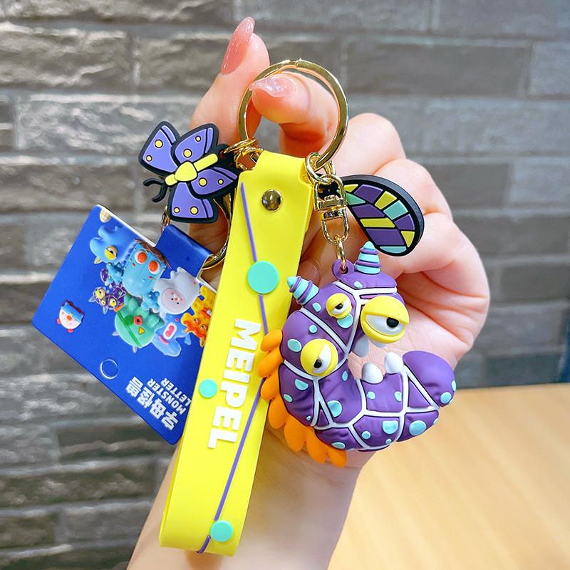 

Monster Letter Creative Keychain Delightful Couples Bag Hanger Keyring Charm E