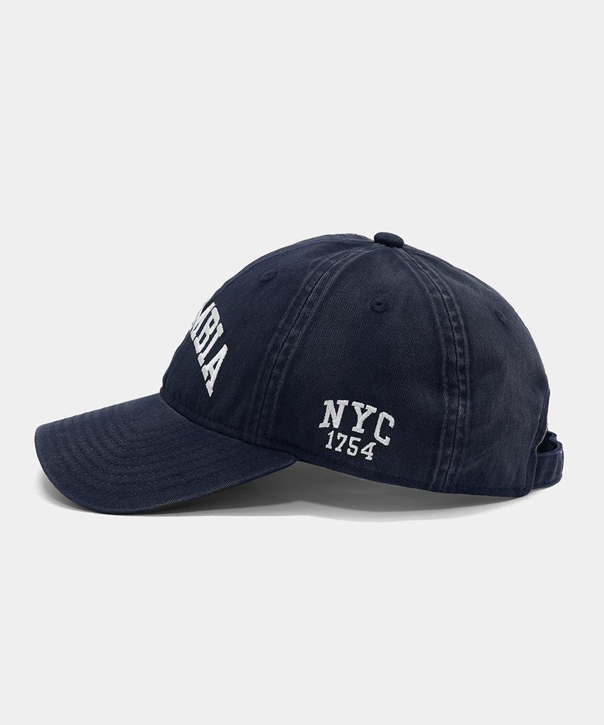 COLUMBIA UNIVERSITY Columbia 1754 Washed Oversized Cap_Navy