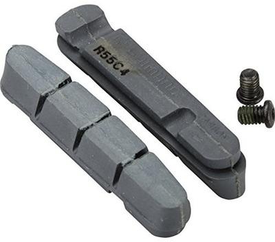 SHIMANO Repair Parts Shoe Pad for Cartridge Type Brake Shoes R55C4 for Carbon Rims Shoe Only Y8L298072 (2 Pairs)