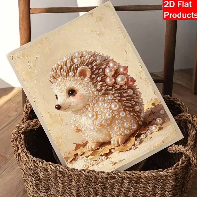 Pearl painting kit DIY cute hedgehog home decoration painting
