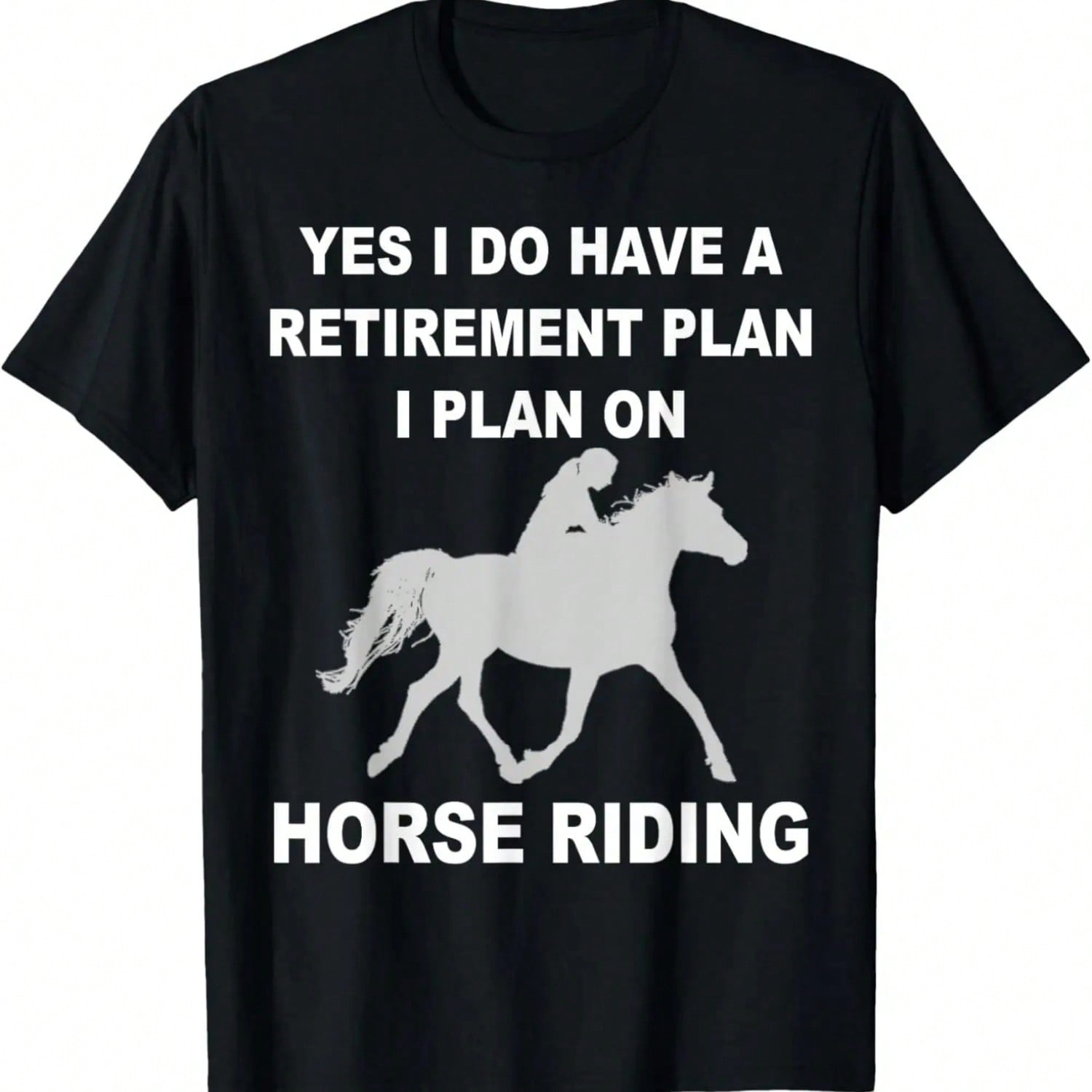 My Retiret Plan Is Horse Riding T-Shirt For S разноцветный