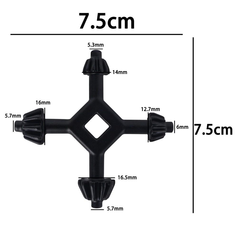 4-in-1 Bohrfutterschlüssel Metallschlüssel Langlebiger Bohrfutterschlüssel Mechanikerarbeit