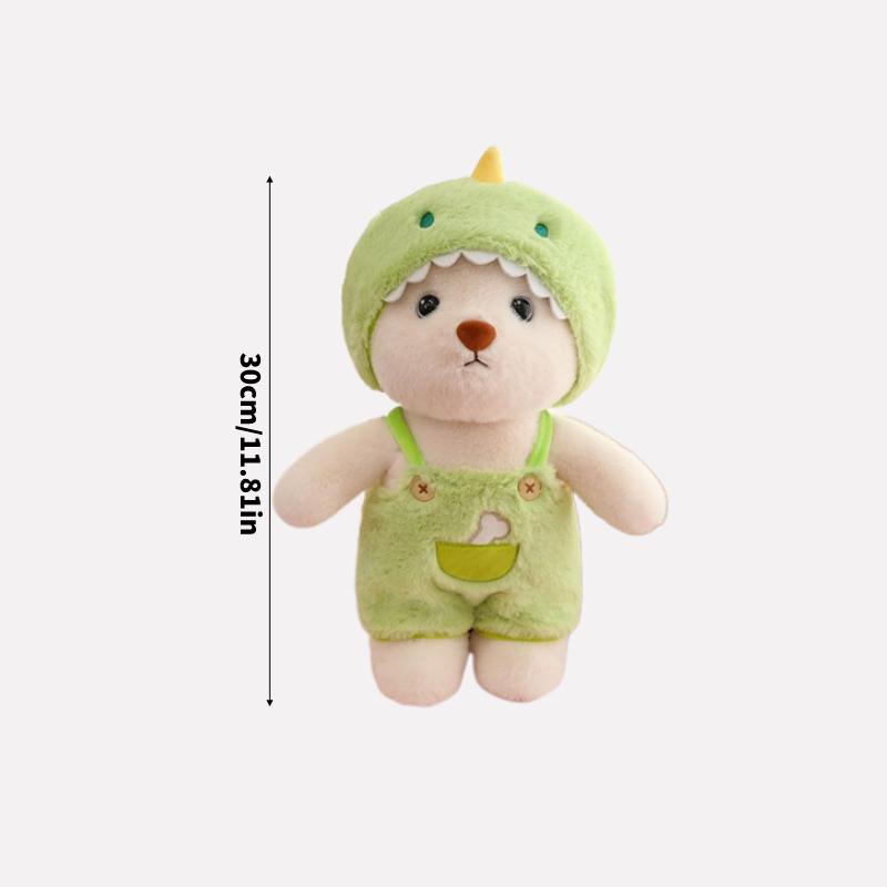 

Bear Transformation Plush Toy Piggy Bunny Doll Birthday Gift Companion Sleeping Dinosaur,30cm/11.8in