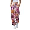 Women's Sports Pants With Pockets Fashion Print Elastic Waist Pants Casual Sweatpants Pants