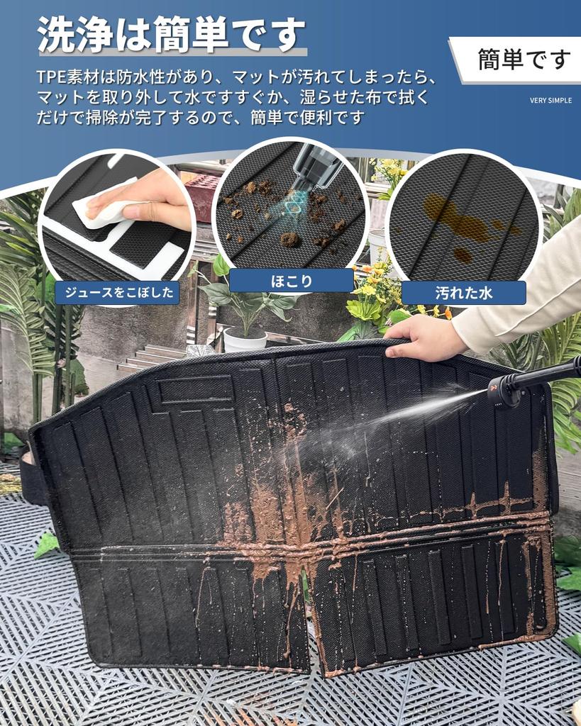 Honda NBOX JOY Luggage 3D Trunk Foldable TPE Compatible with Luggage Tray 2023 Genuine and Easy Installation NBOX Cargo JF5/JF6 Mat, Mat, Material,