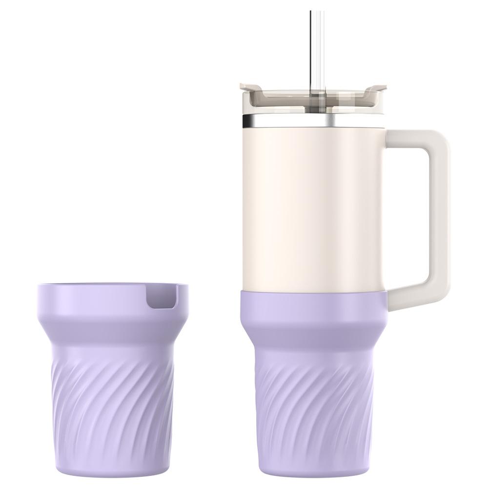 Muti Color Silicone Cup Protection Case Storage Vacuum Bottle Compatitable for Stanley 40oz Anti Slip Scratch Resistant