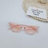 4pcs Retro Triangle Cat Eye Small Face Sunglasses Women's High-end Black Small Frame Sunscreen