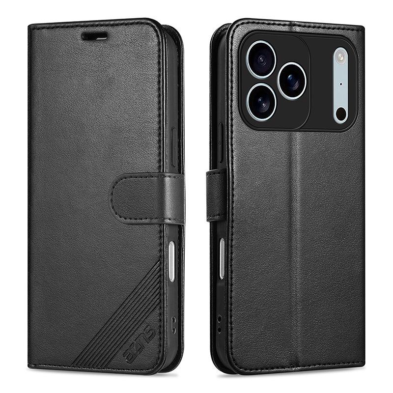 Flipové pouzdro na peněženku z TPU kůže s ovčí kůží pro iPhone 17 Pro Max s magnetickým zapínáním