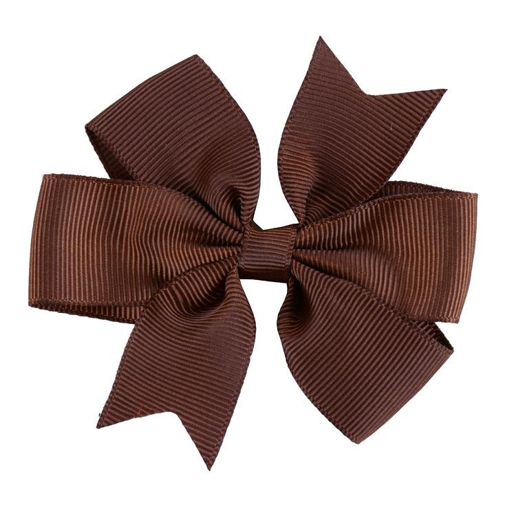 8x8cm 1PC Solid Color Grosgrain Ribbon Bows Clips Hairpin Girl's Hair Bowties Boutique Hair Clip Headwear Kids Hair Accessories
