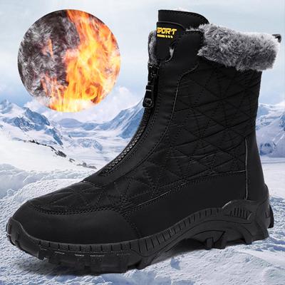 39-47 Men's Plush High-top Outdoor Shoes Large Size Hiking Shoes Plush Warm Russian Winter Boots Winter Boots for Men