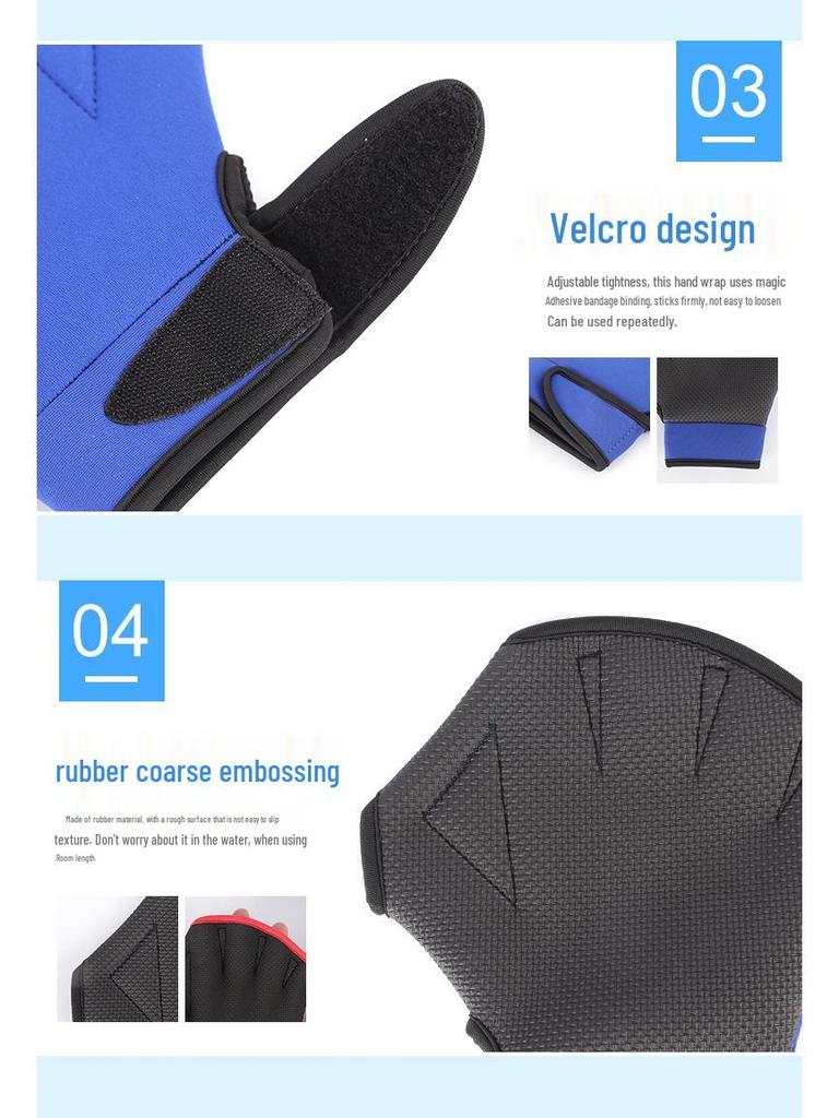 Diving Gloves & Swim Paddles - Duck Feet Hand Webs for Adults & Kids
